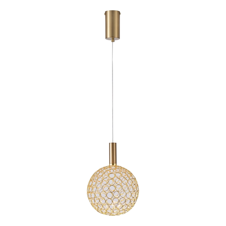  Κρεμαστό φωτιστικό οροφής LED PERFORATO LED/6,3W/230V 3000K χρυσό διάμετρος 20 cm