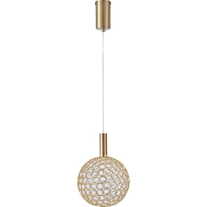  Κρεμαστό φωτιστικό οροφής LED PERFORATO LED/6,3W/230V 3000K χρυσό διάμετρος 20 cm