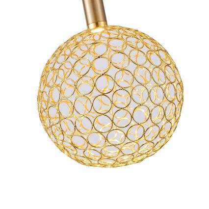  Κρεμαστό φωτιστικό οροφής LED PERFORATO LED/6,3W/230V 3000K χρυσό διάμετρος 20 cm