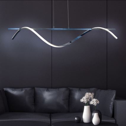  Κρεμαστό φωτιστικό οροφής LED RUMBA LED/23W/230V 4000K γυαλιστερό χρώμιο