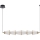  Κρεμαστό φωτιστικό οροφής LED SANSA LED/11W/230V χρυσό/διαφανές