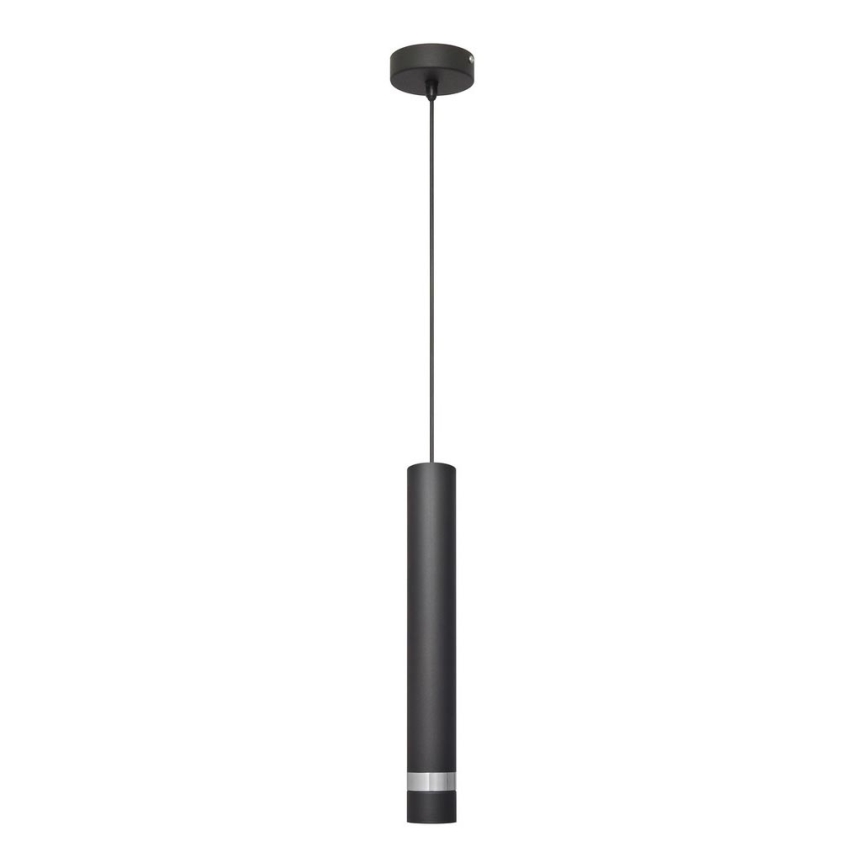  Κρεμαστό φωτιστικό οροφής LED TUBA 1xGU10/4,8W/230V μαύρο/γυαλιστερό χρώμιο