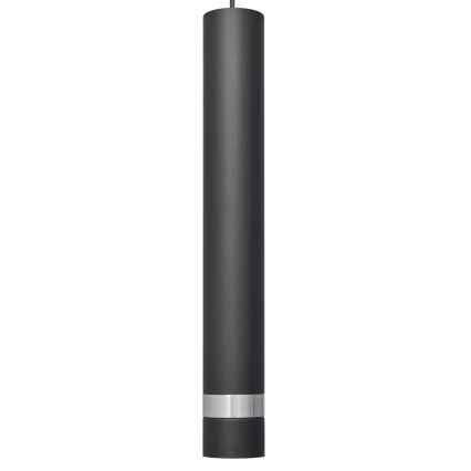  Κρεμαστό φωτιστικό οροφής LED TUBA 1xGU10/4,8W/230V μαύρο/γυαλιστερό χρώμιο