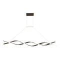  Κρεμαστό φωτιστικό οροφής LED TWIST LED/37W/230V 4000K 120 cm μαύρο