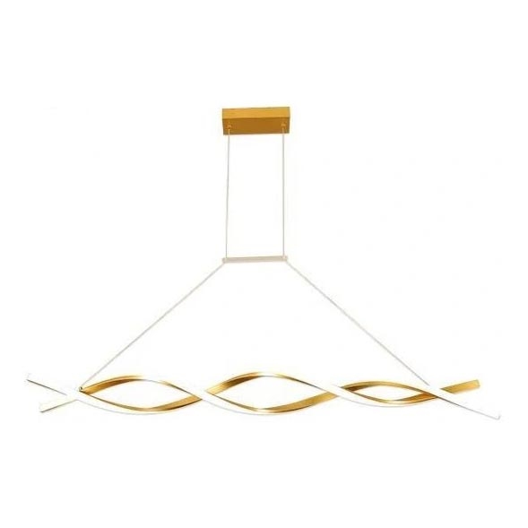  Κρεμαστό φωτιστικό οροφής LED TWIST LED/37W/230V 4000K 120 cm χρυσό