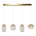  Κρεμαστό φωτιστικό οροφής LED VASO LED/15W/230V χρυσό/φιμέ