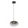  Κρεμαστό φωτιστικό οροφής LED VASO LED/4W/230V διάμετρος 18 cm μαύρο/φιμέ