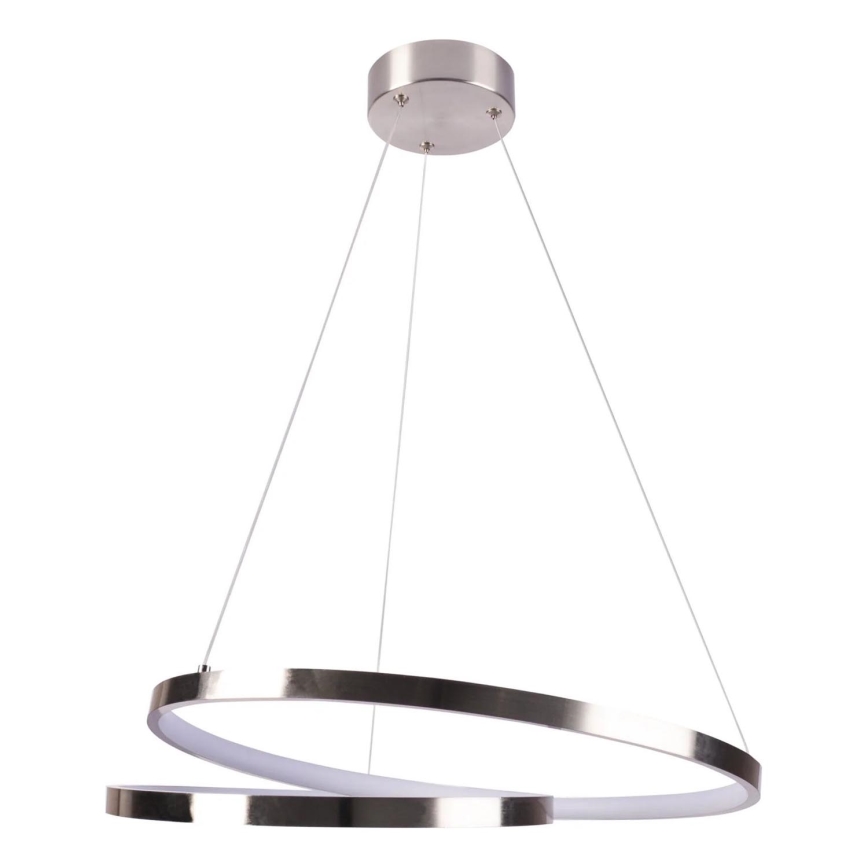  Κρεμαστό φωτιστικό οροφής LED ZEFIRA LED/40W/230V 4000K διάμετρος 50 cm γυαλιστερό χρώμιο