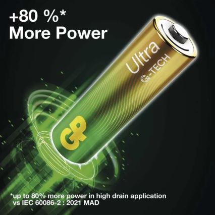 2 τμχ Αλκαλική μπαταρία C GP ULTRA 1,5V