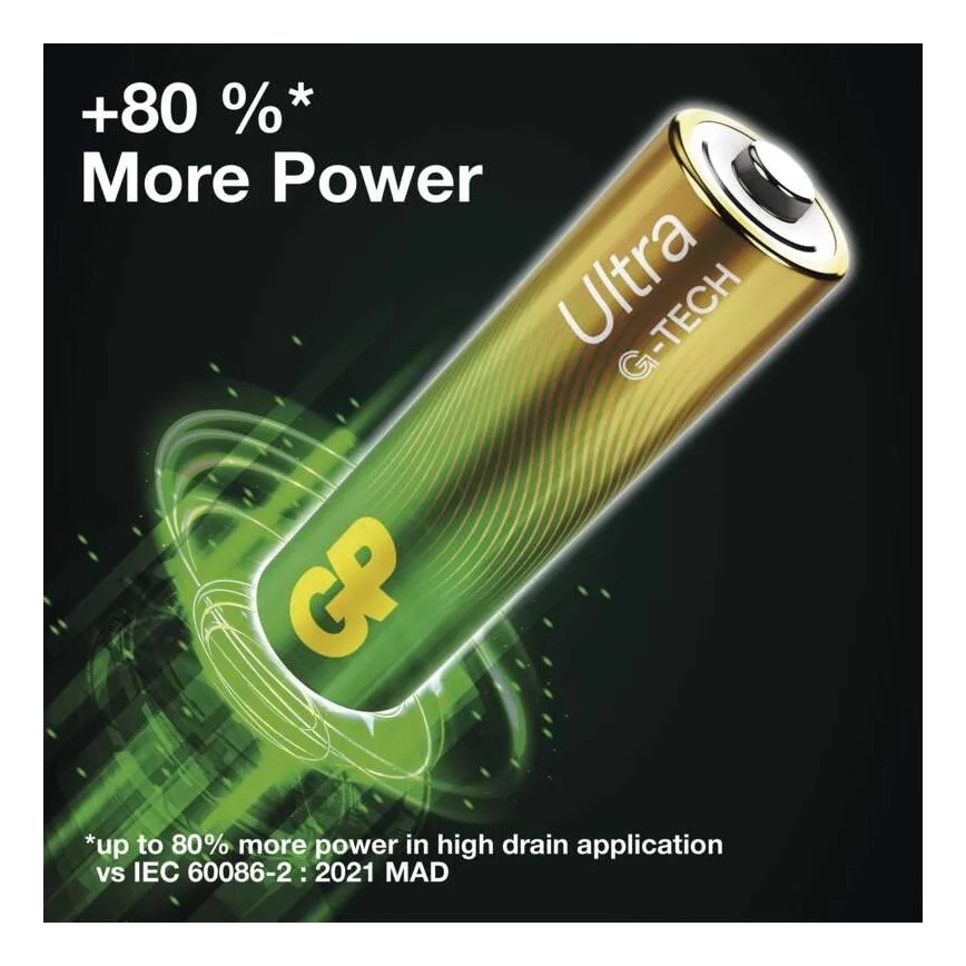 2 τμχ Αλκαλική μπαταρία C GP ULTRA 1,5V