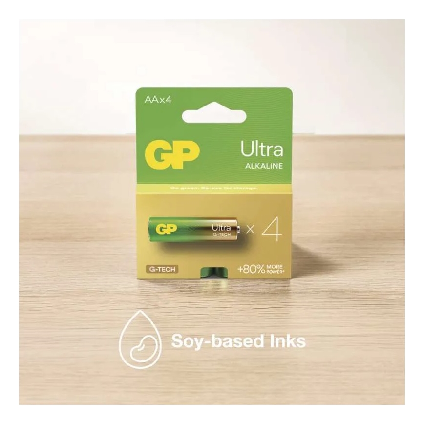 2 τμχ Αλκαλική μπαταρία C GP ULTRA 1,5V