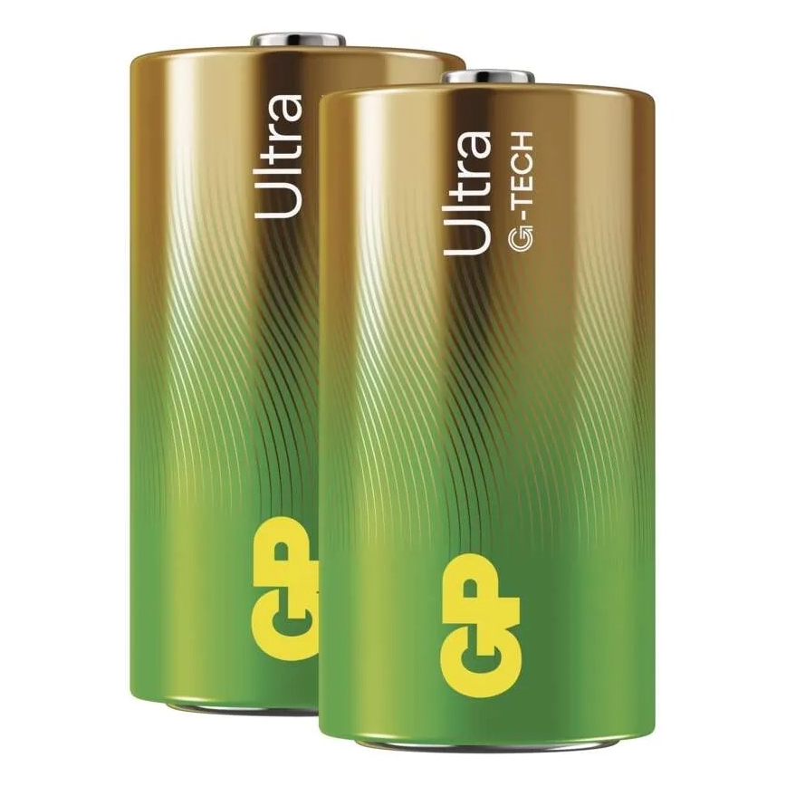 2 τμχ Αλκαλική μπαταρία C GP ULTRA 1,5V