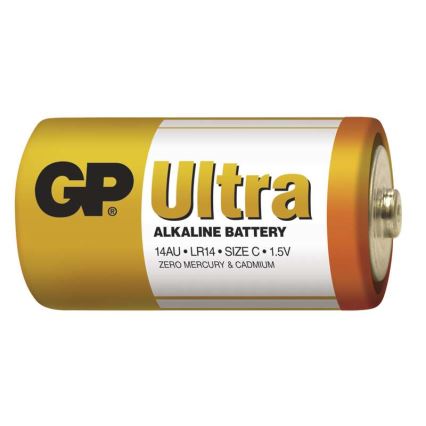 2 τμχ Αλκαλική μπαταρία C GP ULTRA 1,5V