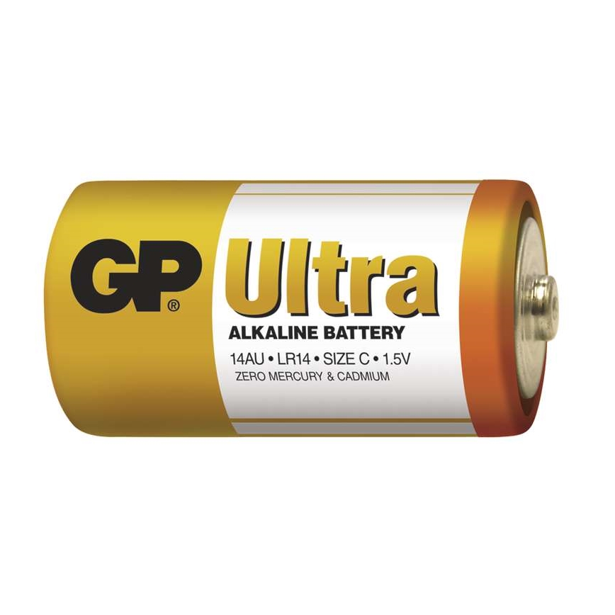 2 τμχ Αλκαλική μπαταρία C GP ULTRA 1,5V