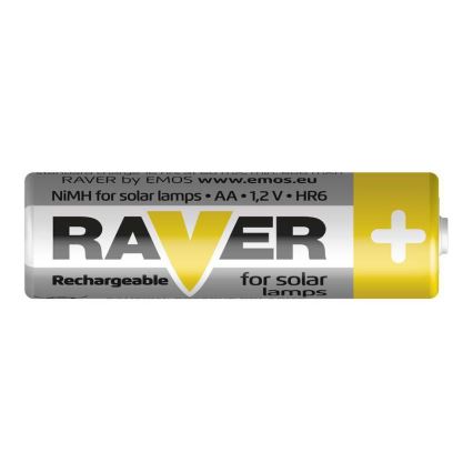 2 τμχ Επαναφορτιζόμενη μπαταρία AA RAVER NiMH/1,2V/600 mAh