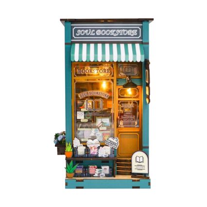 2Kids Toys - 3D παζλ LED Στοπ Βιβλίων Βιβλιοπωλείο Ψυχή 2xAAA