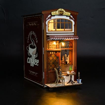 2Kids Toys - 3D παζλ LED Στοπ Βιβλίων Καφετέρια 2xAAA