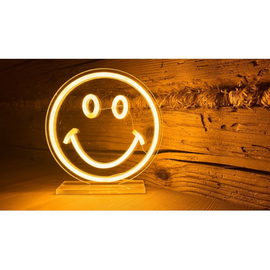2Kids Toys - LED Neon επιτραπέζιο διακοσμητικό LED/5W/USB smiley