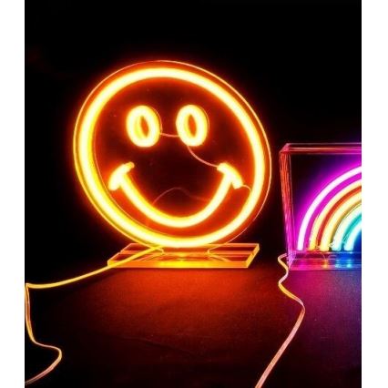 2Kids Toys - LED Neon επιτραπέζιο διακοσμητικό LED/5W/USB smiley
