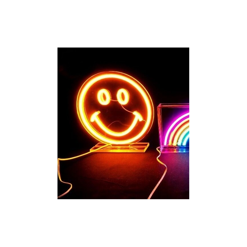 2Kids Toys - LED Neon επιτραπέζιο διακοσμητικό LED/5W/USB smiley