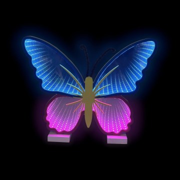 2Kids Toys - LED Neon επιτραπέζιο διακοσμητικό LED/5W/USB πεταλούδα