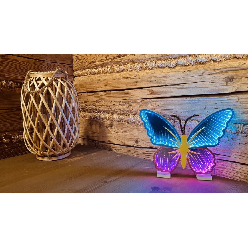 2Kids Toys - LED Neon επιτραπέζιο διακοσμητικό LED/5W/USB πεταλούδα