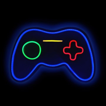 2Kids Toys - LED Διακοσμητικό φωτιστικό τοίχου Neon LED/5W/USB gamepad