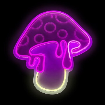 2Kids Toys - LED Διακοσμητικό φωτιστικό τοίχου Neon LED/5W/USB μανιτάρι