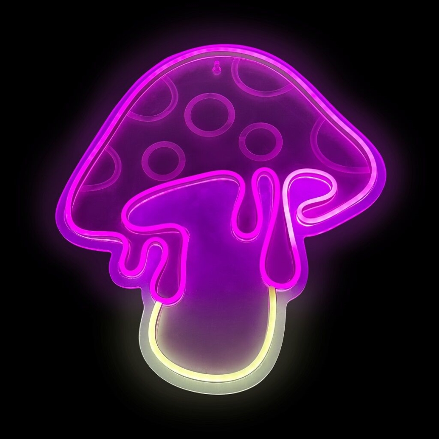 2Kids Toys - LED Διακοσμητικό φωτιστικό τοίχου Neon LED/5W/USB μανιτάρι
