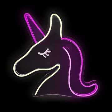 2Kids Toys - LED Διακοσμητικό φωτιστικό τοίχου Neon LED/5W/USB μονόκερος