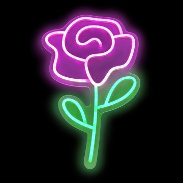 2Kids Toys - LED Διακοσμητικό φωτιστικό τοίχου Neon LED/5W/USB τριαντάφυλλο