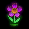2Kids Toys - LED νέον επιτραπέζιο διακοσμητικό λουλούδι LED/5W/USB