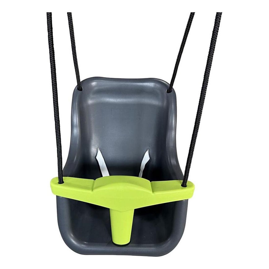 2Kids Toys - Παιδική πλαστική κούνια γκρι/πράσινο