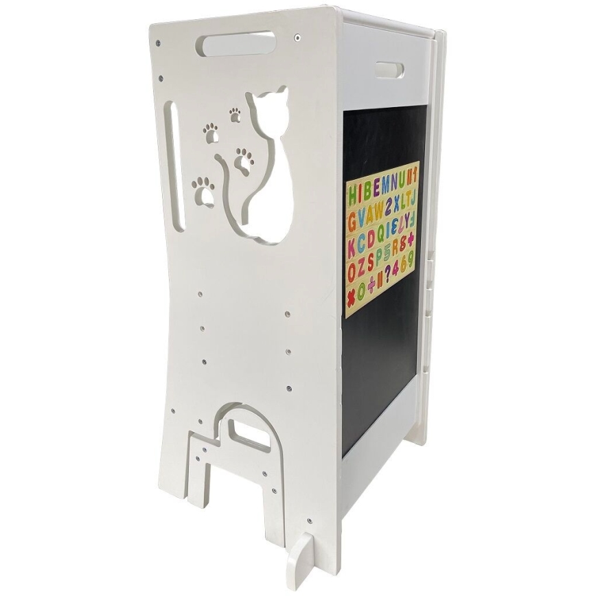 2Kids Toys - Πύργος εκμάθησης αναπτυσσόμενος  Γάτα με slide και μαυροπίνακα