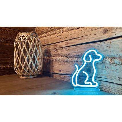 2Kids Toys - Επιτραπέζια διακοσμητική LED neon λάμπα LED/5W/USB σε σχήμα σκύλου