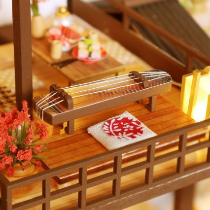 2Kids Παιχνίδια - Μινιατούρα σπιτιού Πολυτελής βίλα με κερασιές 2xAAA