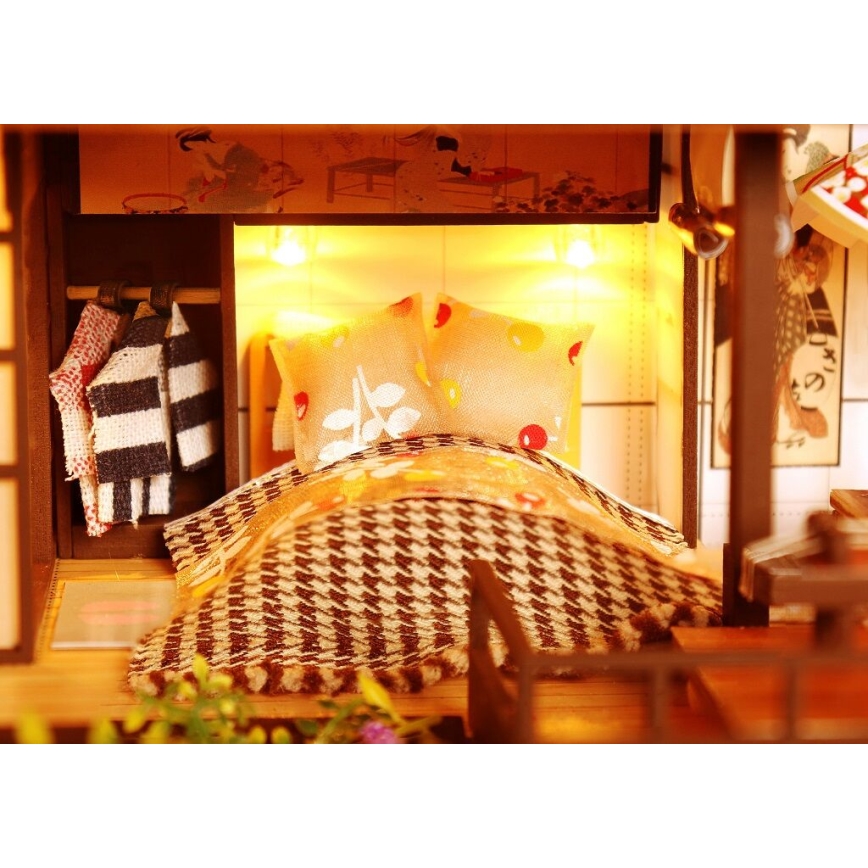 2Kids Παιχνίδια - Μινιατούρα σπιτιού Πολυτελής βίλα με κερασιές 2xAAA