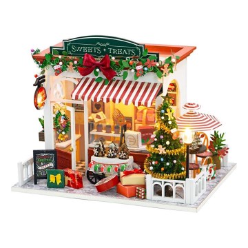2Kids Toys - Μινιατούρα κουκλόσπιτο Christmas cake shop 2xAAA