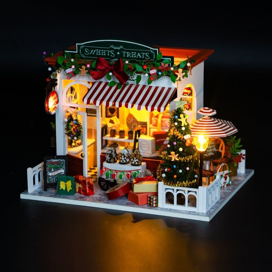 2Kids Toys - Μινιατούρα κουκλόσπιτο Christmas cake shop 2xAAA
