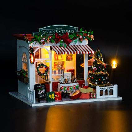 2Kids Toys - Μινιατούρα κουκλόσπιτο Christmas cake shop 2xAAA