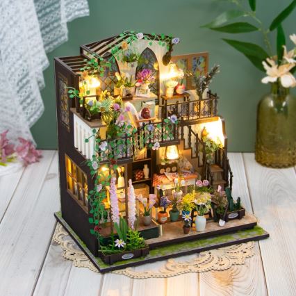 2Kids Toys - Μινιατούρα κουκλόσπιτο Darcy's flower house 2xAAA