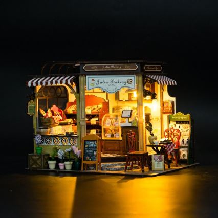 2Kids Toys - Μινιατούρα κουκλόσπιτο Julia's bakery 2xAAA