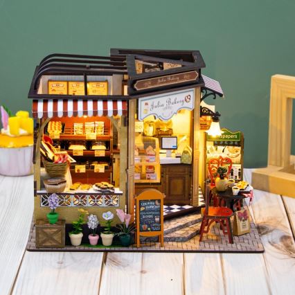 2Kids Toys - Μινιατούρα κουκλόσπιτο Julia's bakery 2xAAA