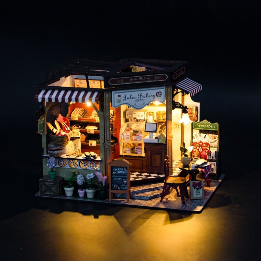 2Kids Toys - Μινιατούρα κουκλόσπιτο Julia's bakery 2xAAA