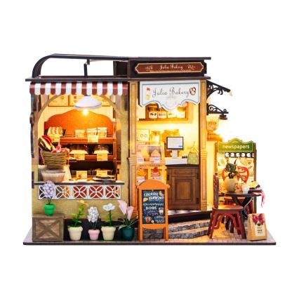 2Kids Toys - Μινιατούρα κουκλόσπιτο Julia's bakery 2xAAA