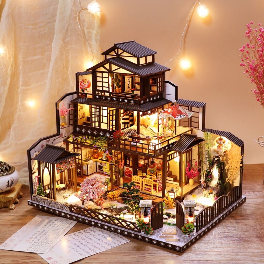2Kids Toys - Μινιατούρα κουκλόσπιτο Lavish sakura villa 2xAAA