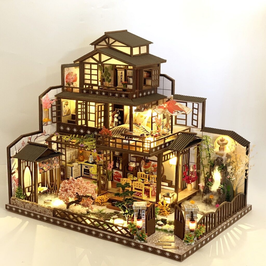 2Kids Toys - Μινιατούρα κουκλόσπιτο Lavish sakura villa 2xAAA