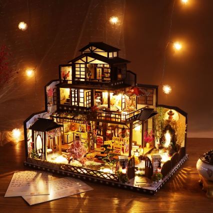 2Kids Toys - Μινιατούρα κουκλόσπιτο Lavish sakura villa 2xAAA