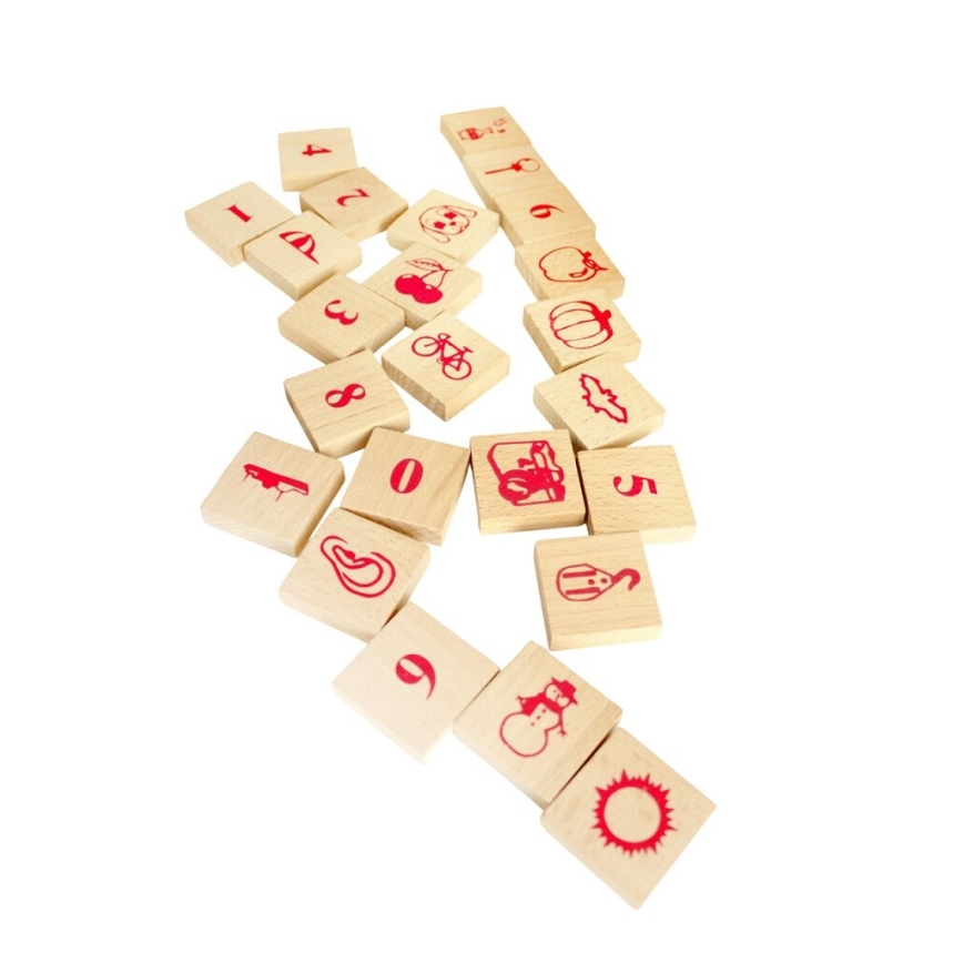 2Kids Toys - Ξύλινα τουβλάκια φυσικού χρώματος, 220 τεμ.
