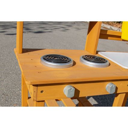 2Kids Toys - Ξύλινη υπαίθρια παιδική κουζίνα με νεροχύτη